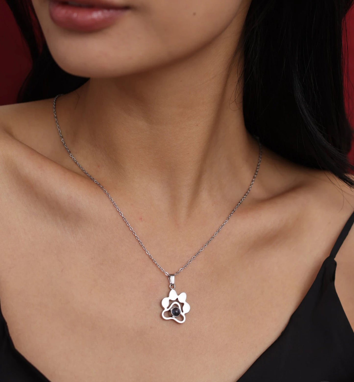 CUSTOM PAW PENDANT NECKLACE