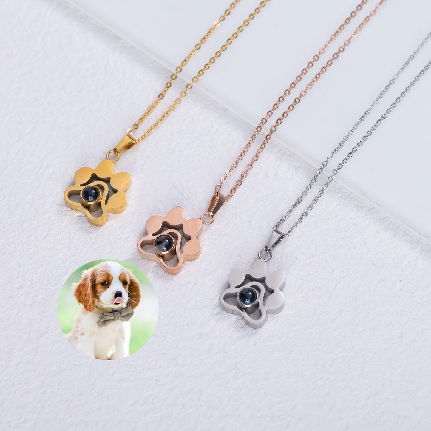CUSTOM PAW PENDANT NECKLACE