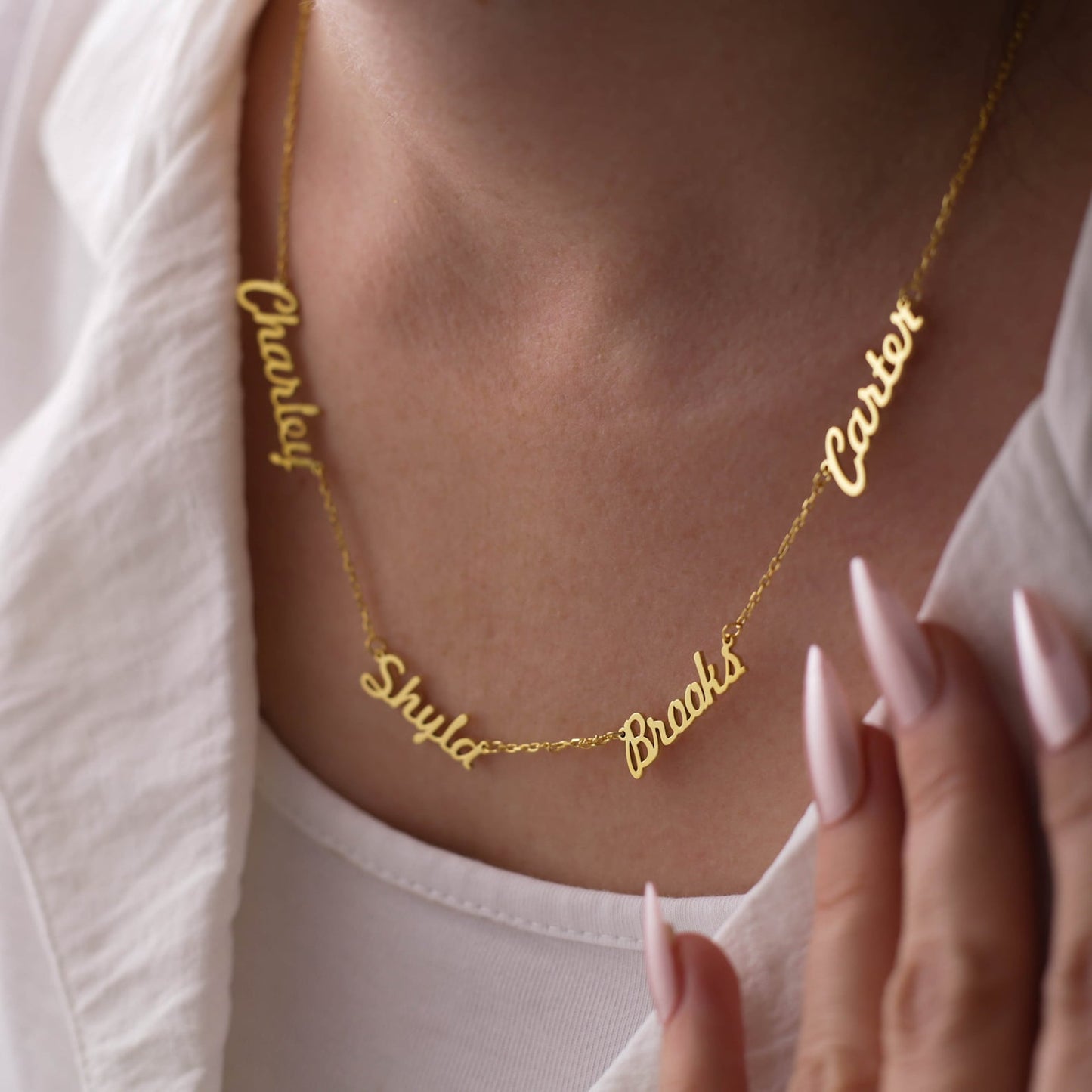 FAMILY MULTIPLE NAME NECKLACE