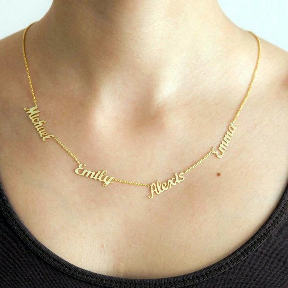 FAMILY MULTIPLE NAME NECKLACE