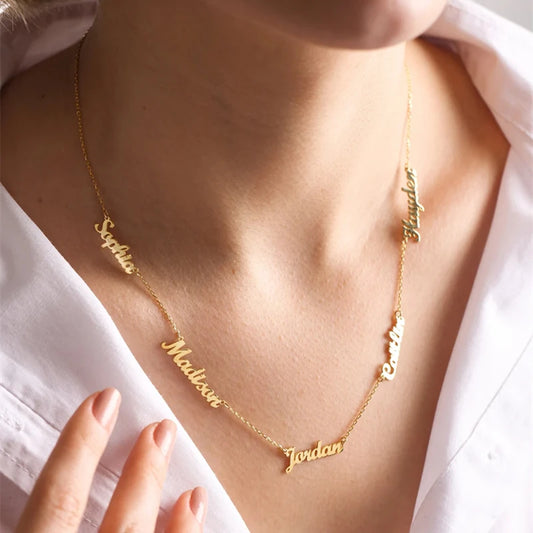 FAMILY MULTIPLE NAME NECKLACE