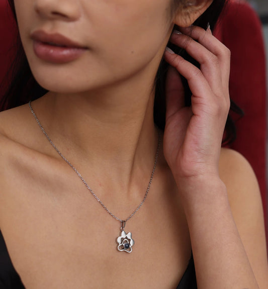 CUSTOM PAW PENDANT NECKLACE